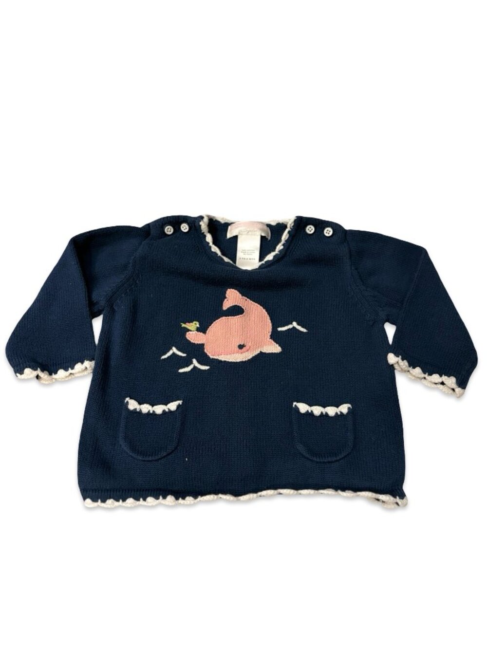 Infant whale sweater